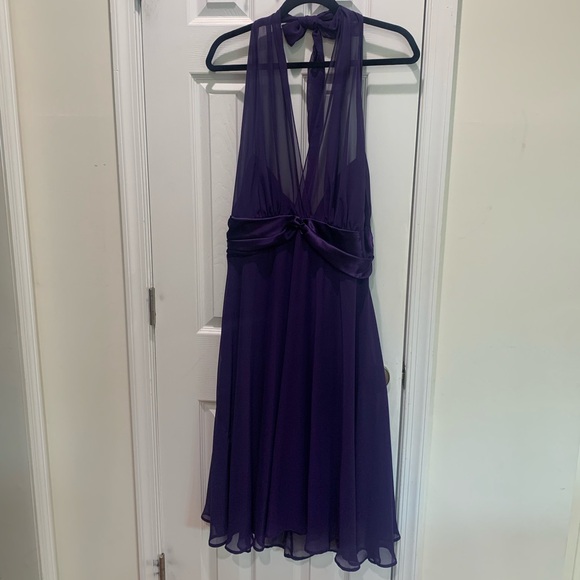 Dresses & Skirts - Woman’s purple sheer evening dress 14W NWT connected woman